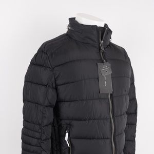 zara men's black puffer jacket